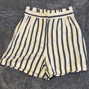 Zara striped shorts- size Small- high waist